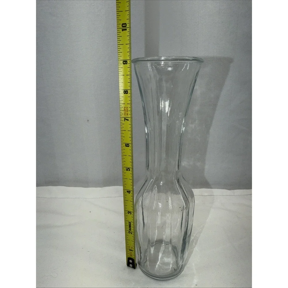 Vintage 60's Clear Hoosier Glass 4076 Bud Bouquet Vase 9
